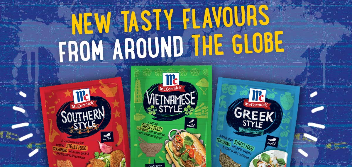McCormick Street Food Seasonings Range