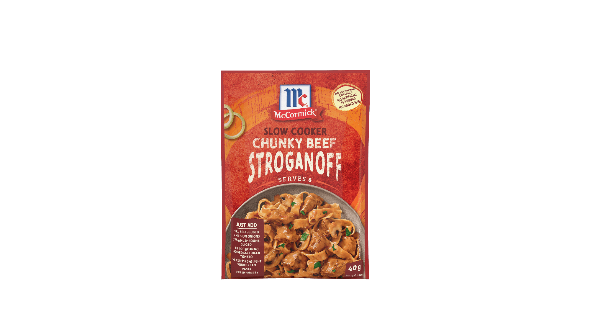 McCormick Slow Cookers Chunky Beef Stroganoff