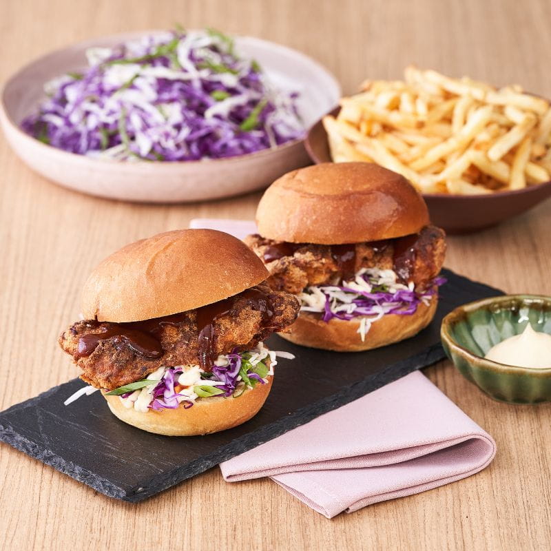 Korean Air Fryer Burgers